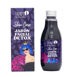  Jabon Facial Detox 160G TRENDY Limpieza Control Grasa 