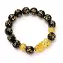 Pulsera Obsidiana Feng Shui Pi Xiu Prosperidad + Estuche Dayoshop