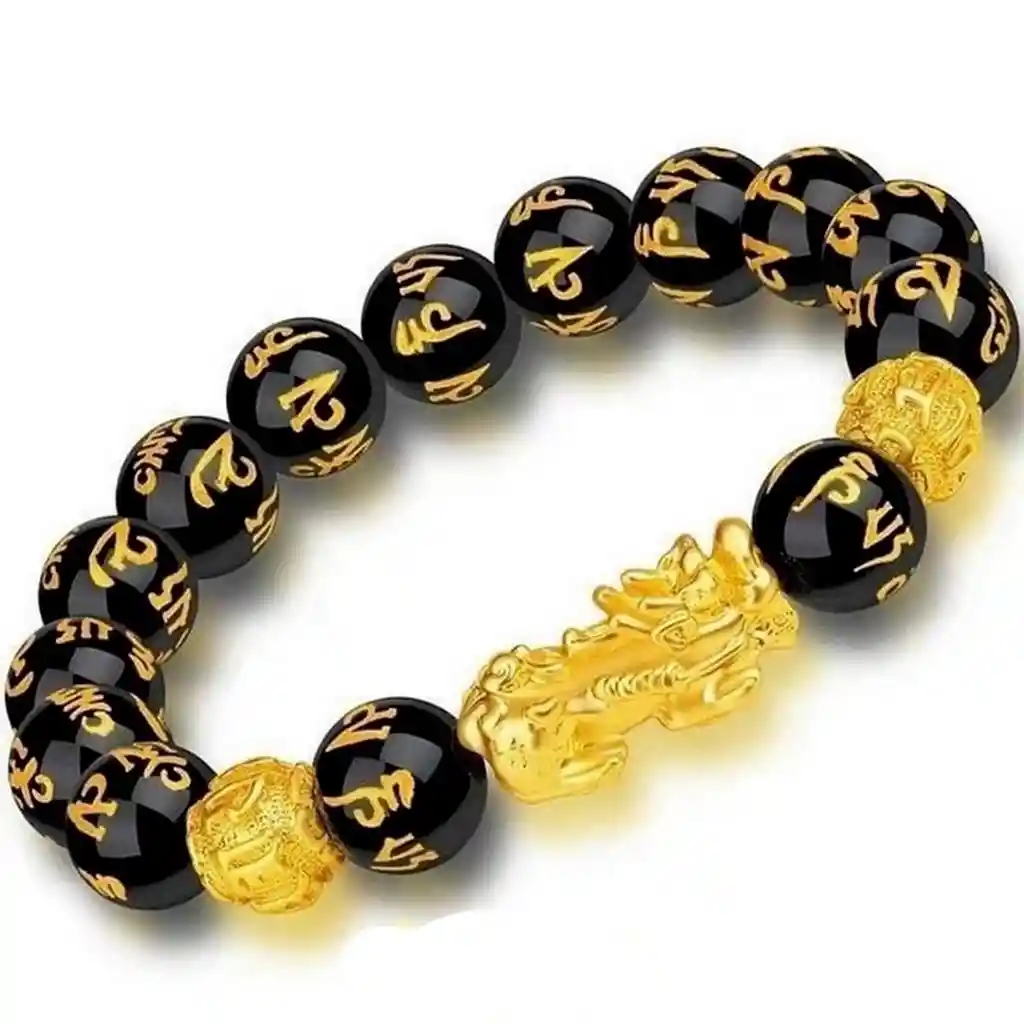 Pulsera Obsidiana Feng Shui Pi Xiu Prosperidad + Estuche Dayoshop