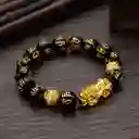 Pulsera Obsidiana Feng Shui Pi Xiu Prosperidad + Estuche Dayoshop