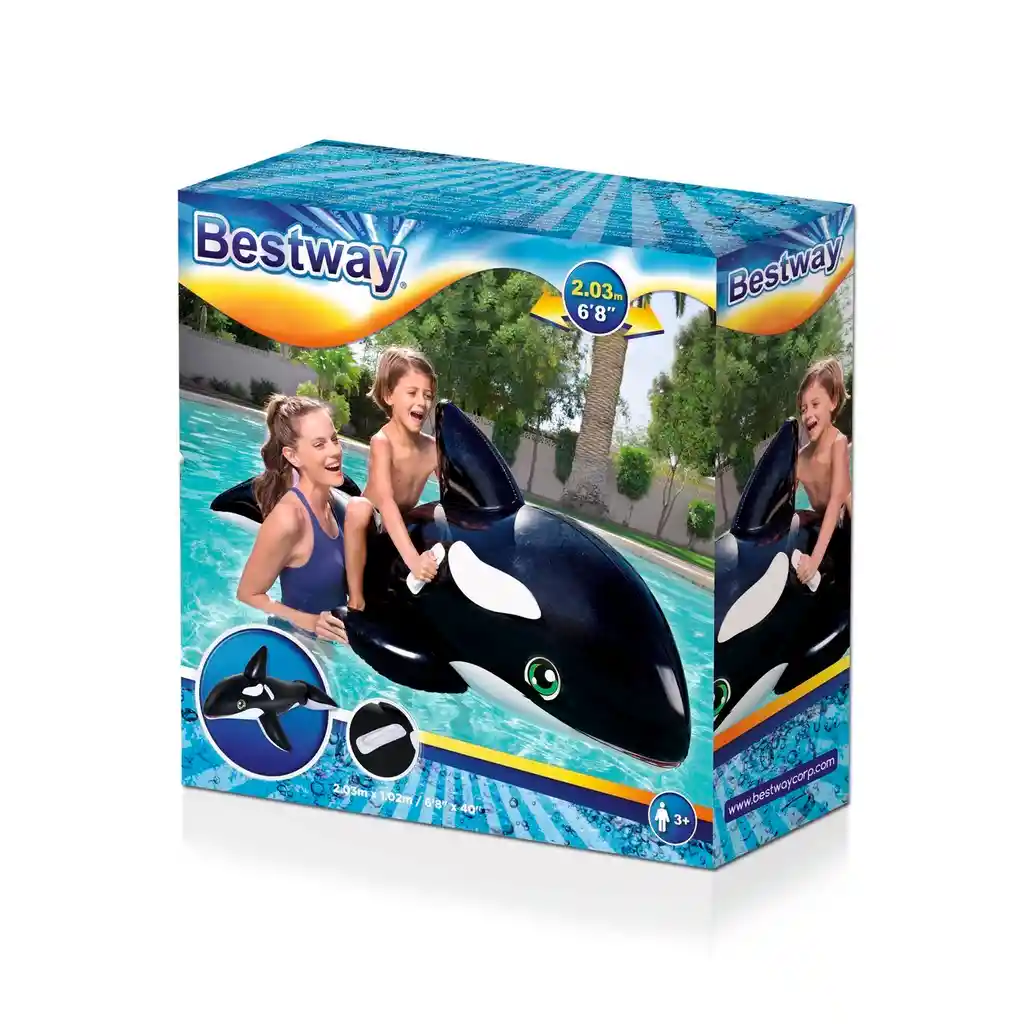 Flotador Piscina Inflable Bestway 41009 Ballena Orca Dayoshop