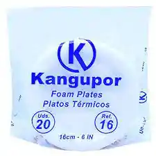 Kangupor Platos Desechables # 16