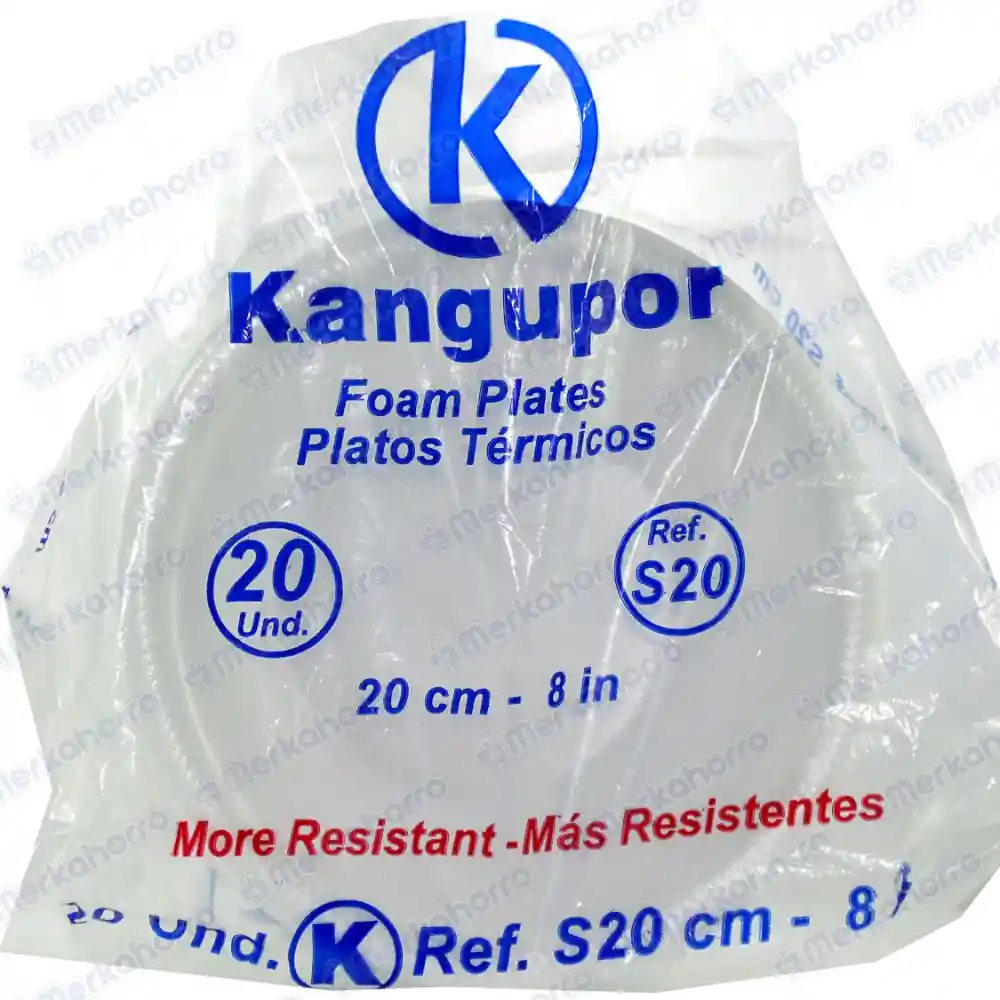 Platos Desechables Kangupor S20