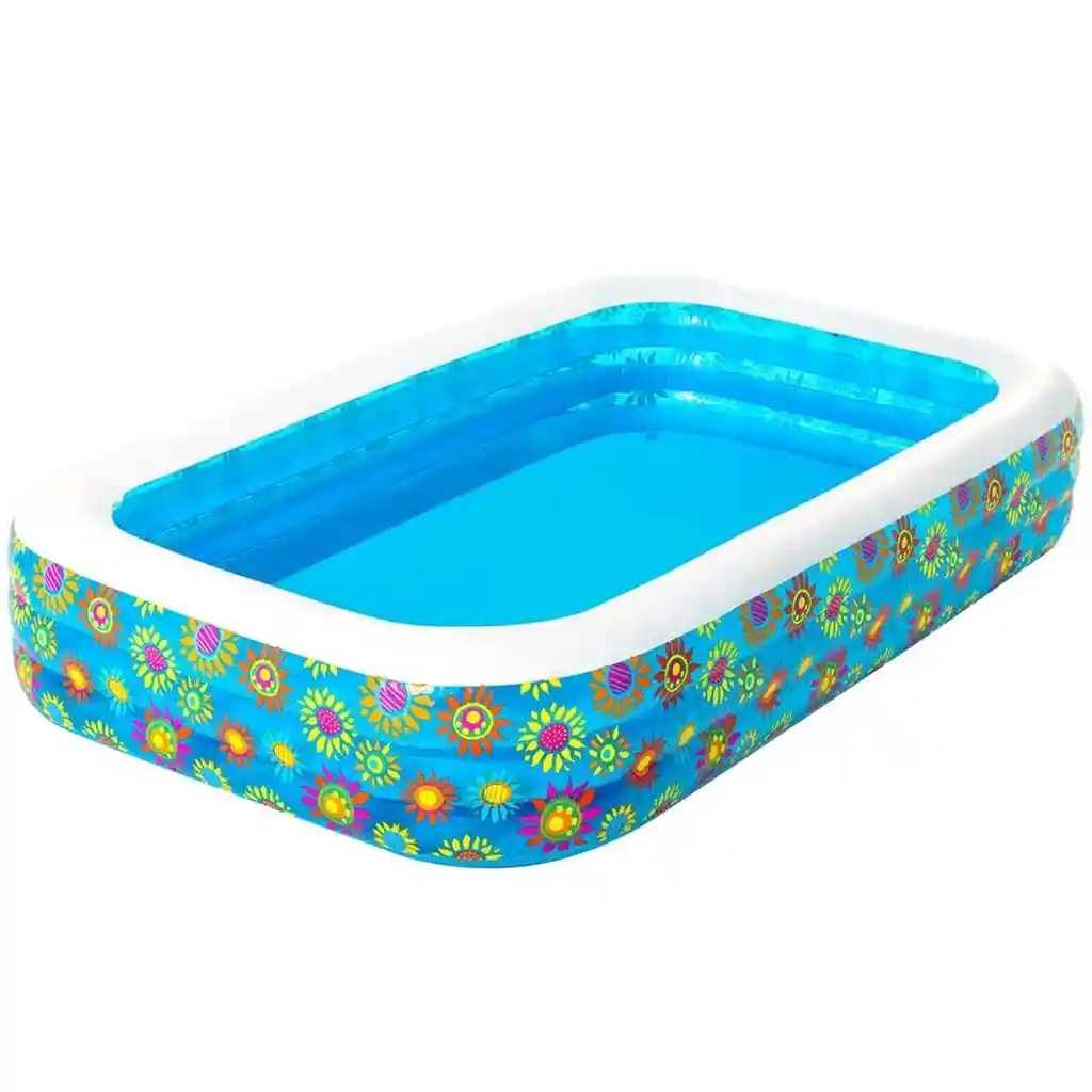 Alberca Inflable Familiar Piscina Diseño Flores 54121 1161l Dayoshop