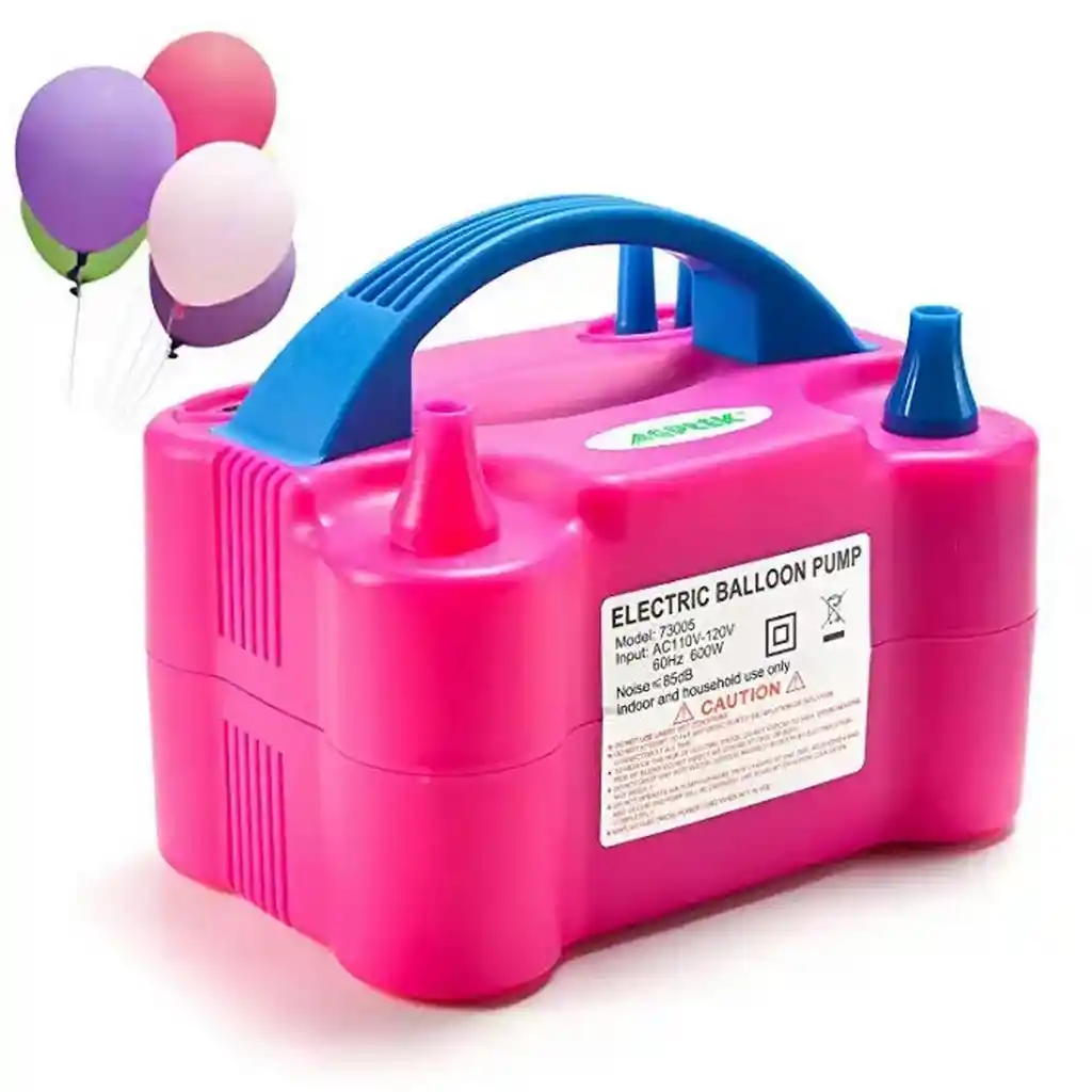 Inflador De Globos Electrico 600 Watts Doble Boquilla Dayoshop