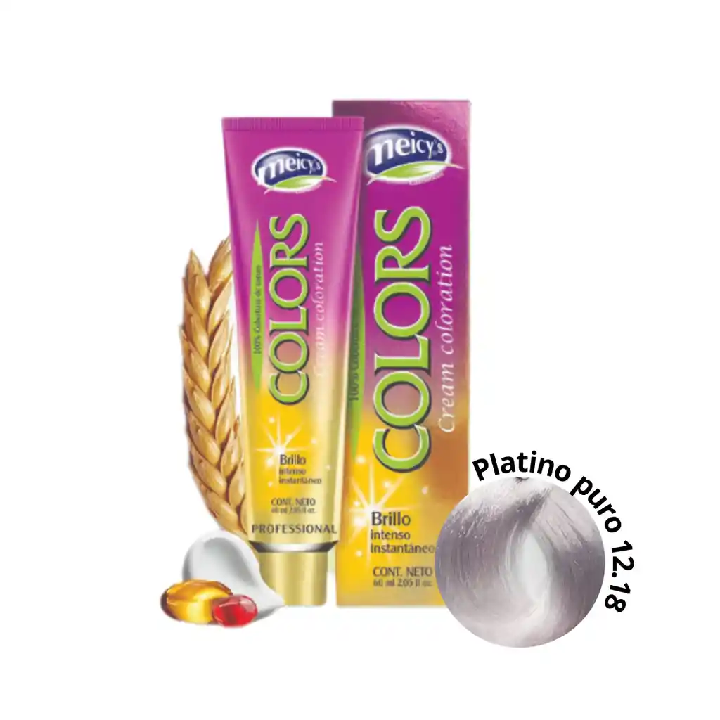 Tinte 12.18 Platino Puro 60ml Meicys