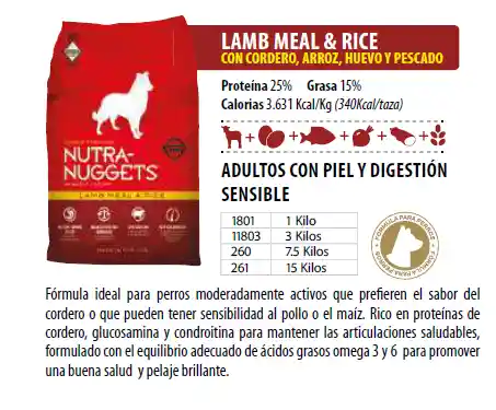 Nutra Nuggets Lamb Meal & Rice 3 Kg