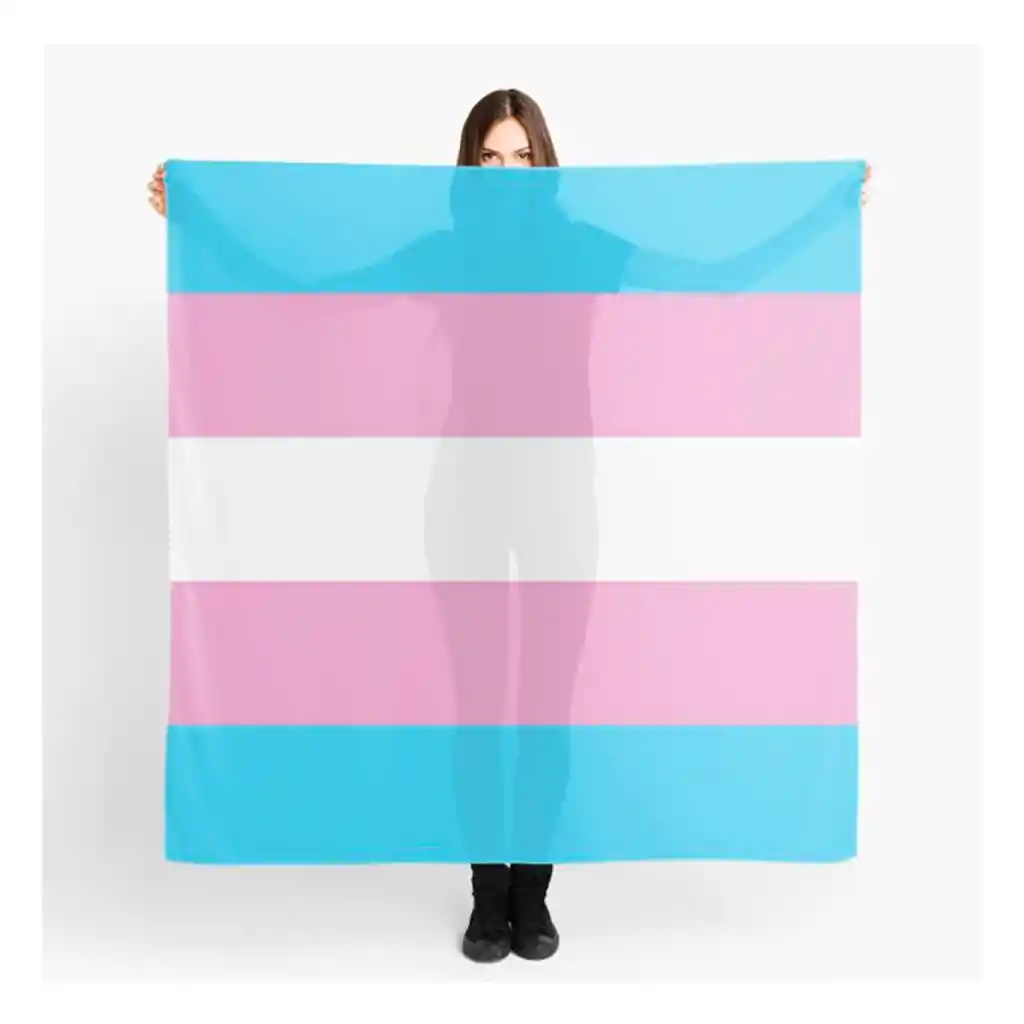 Bandera Transgenero 1mtr X1.5mt Orgullo Trans Exterior
