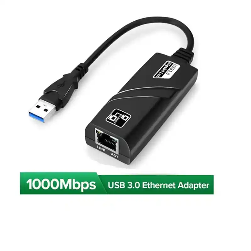 Adaptador De Usb 3.0 A Rj45 Red Lan Gigabit 10/100/1000