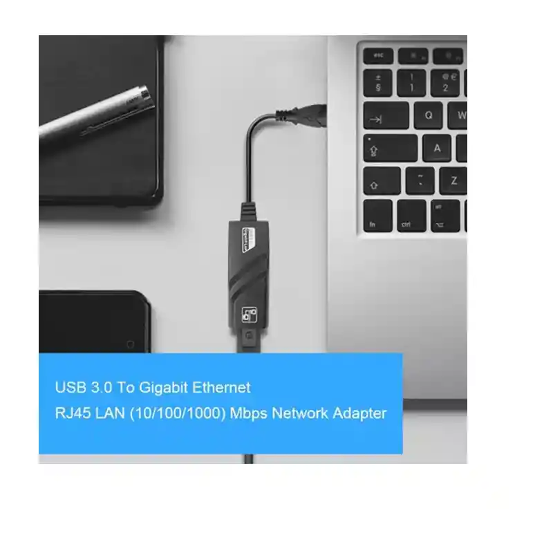 Adaptador De Usb 3.0 A Rj45 Red Lan Gigabit 10/100/1000