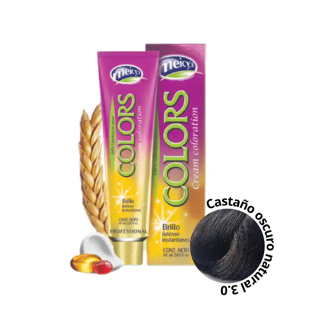 Tinte 3.0 Castaño Oscuro 60ml Meicys