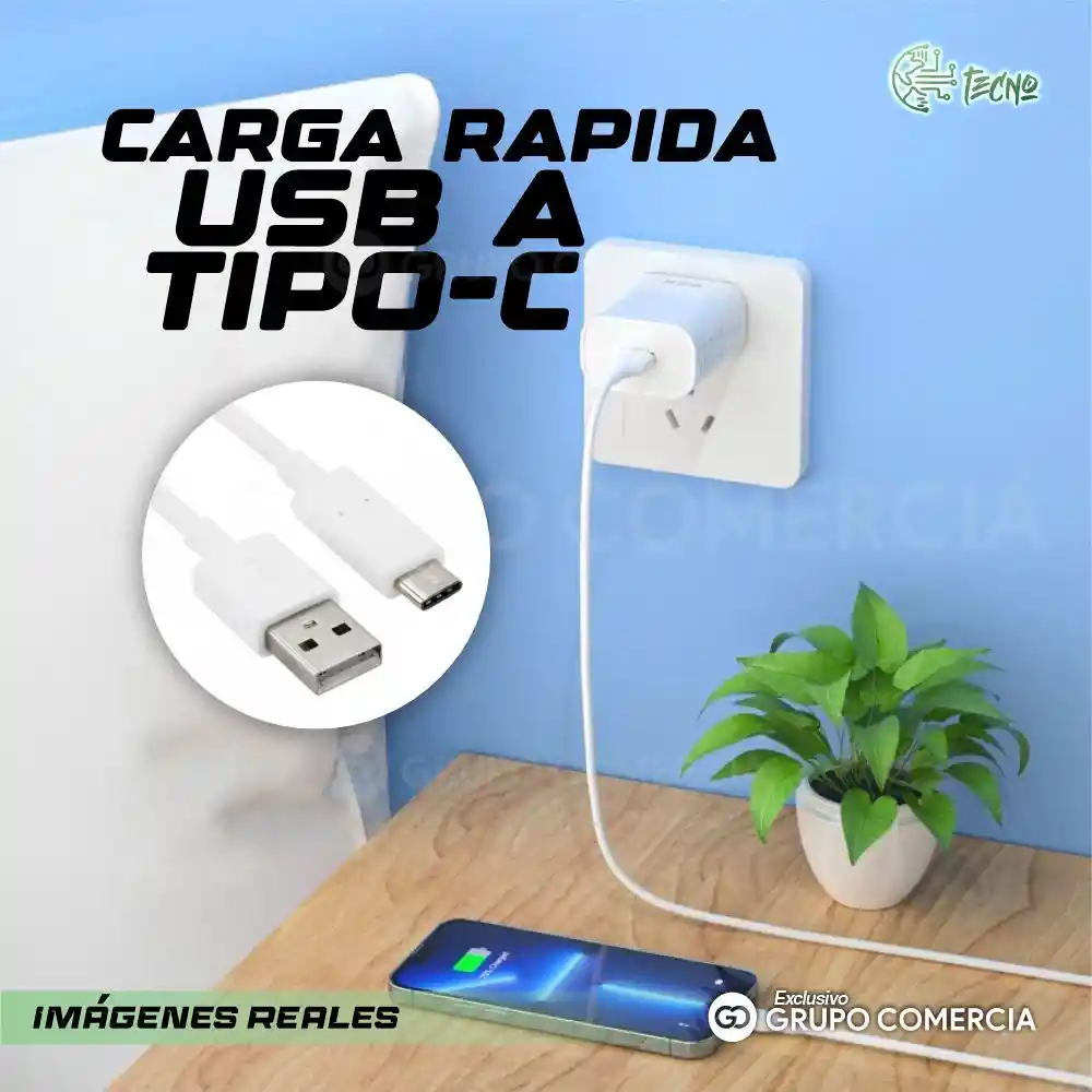 Cargador De Celular 25w Quick 5.0 Usb- Tipo C Original