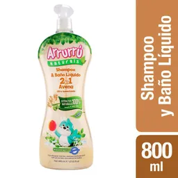 Arrurru Shampoo Y Baño Liquido De Avena 2 En 1