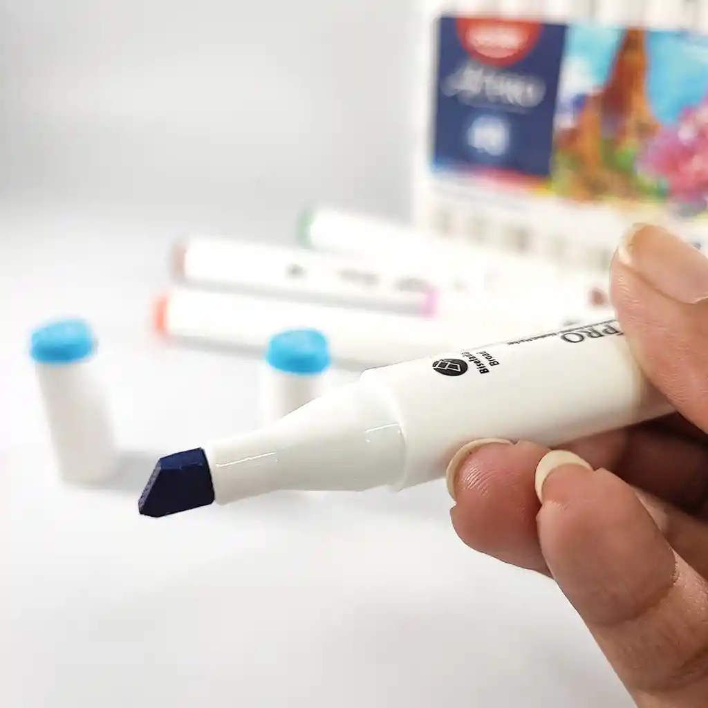 Marcador Permanente Pointer Doble Punta X 48 Colores.