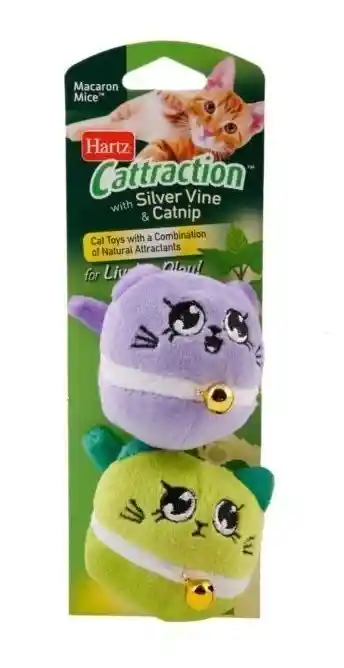 Juguete Hartz Gato Cattraction Macaron Mice