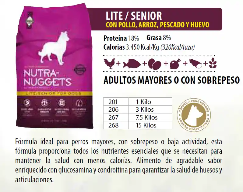 Nutra Nuggets Lite Senior 1 Kg