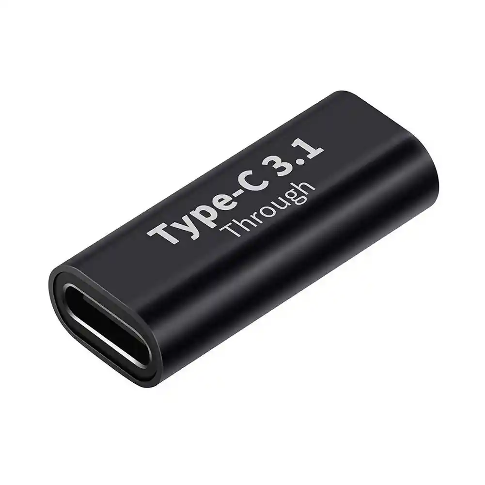 Union Usb Tipo C 3.1 Hembra A Hembra Para Unir Cables Cortos