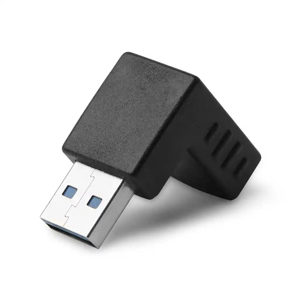 Union Usb 3.0 Macho A Hembra Angulo 90 Grados