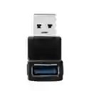 Union Usb 3.0 Macho A Hembra Angulo 90 Grados