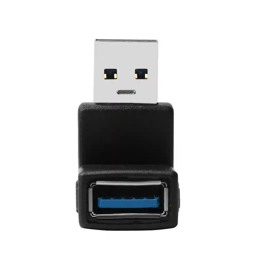 Union Usb 3.0 Macho A Hembra Angulo 90 Grados