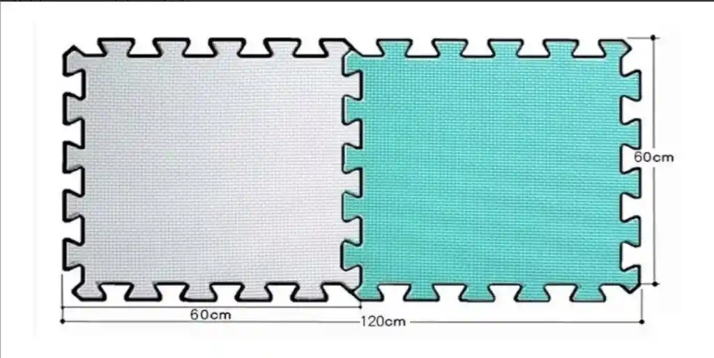 Tapete Foamy 60 X 60 - 8 Laminas