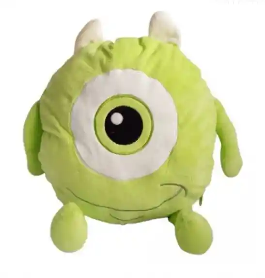 Peluche Cojín Con Cobija Calentadora Manta Frazada Térmica Mickey Wazowski