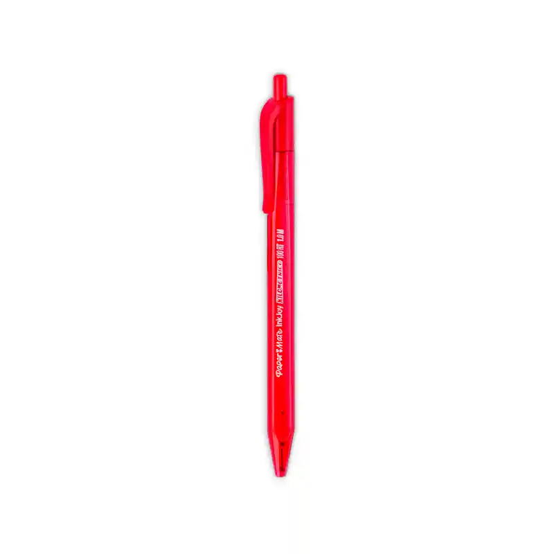 Boligrafo Kilometrico Retractil 100 Color Rojo