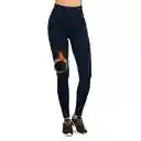 Legging Térmico Interior En Fleece Azul