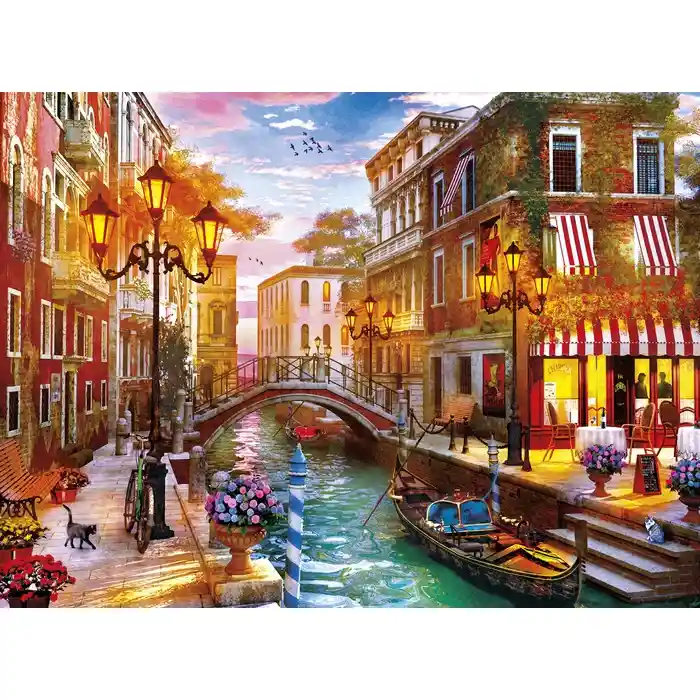 Rompecabezas 500 Piezas Atardecer En Venecia Italia Puzzle