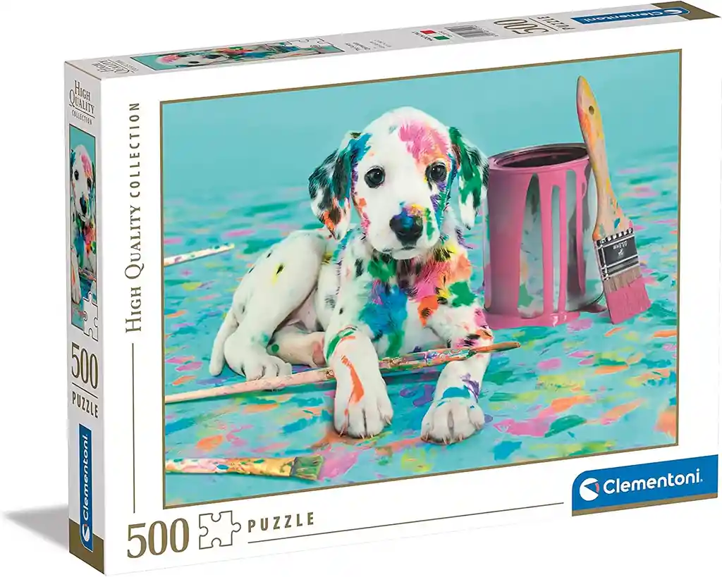 Rompecabezas 500 Piezas Perro Dalmata Pintura De Colores