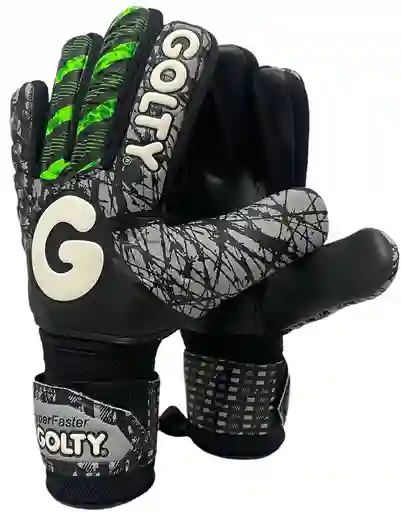 Guantes De Fútbol Golty Competicion Hyperfaster Latex Natural Gris-verde/ Talla 9