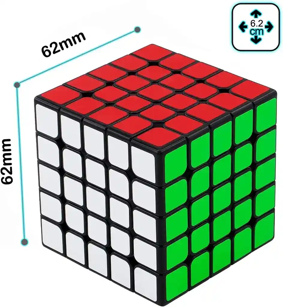 Cubo Rubik 5x5 Original Qiyi Sail W Speed Fondo Negro