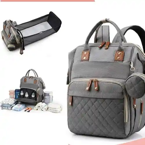Pañalera Tipo Morral 2 En 1 Morral Mas Cambiador Practico