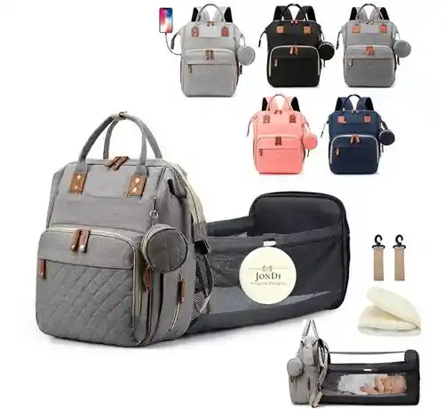 Pañalera Tipo Morral 2 En 1 Morral Mas Cambiador Practico