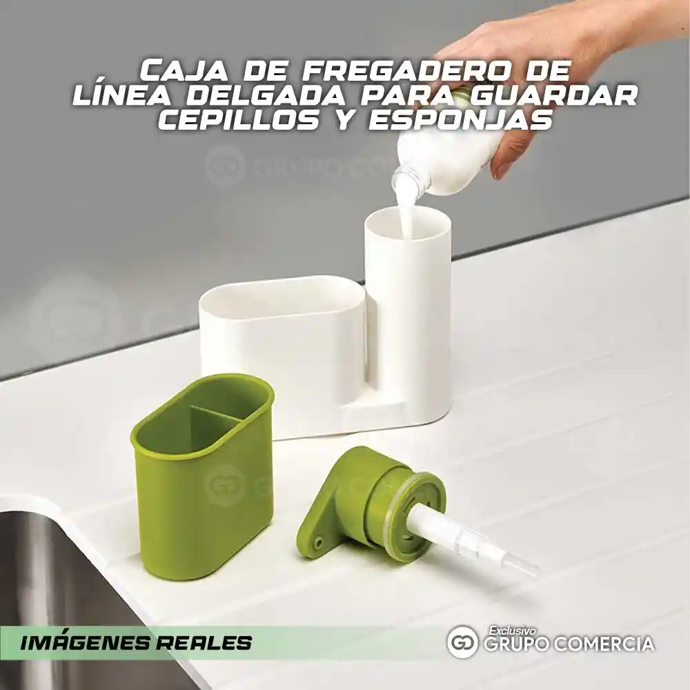 Dispensador De Jabón Y Organizador Para Baño O Cocina