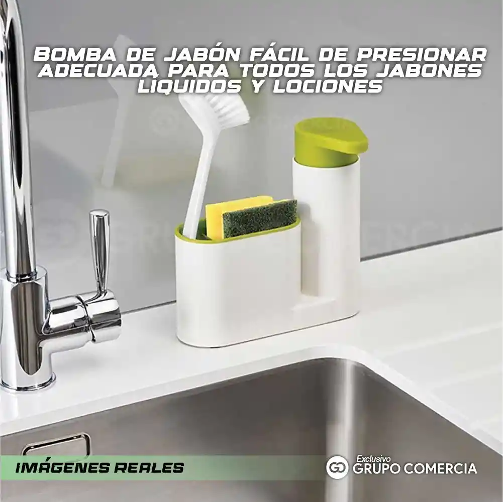 Dispensador De Jabón Y Organizador Para Baño O Cocina