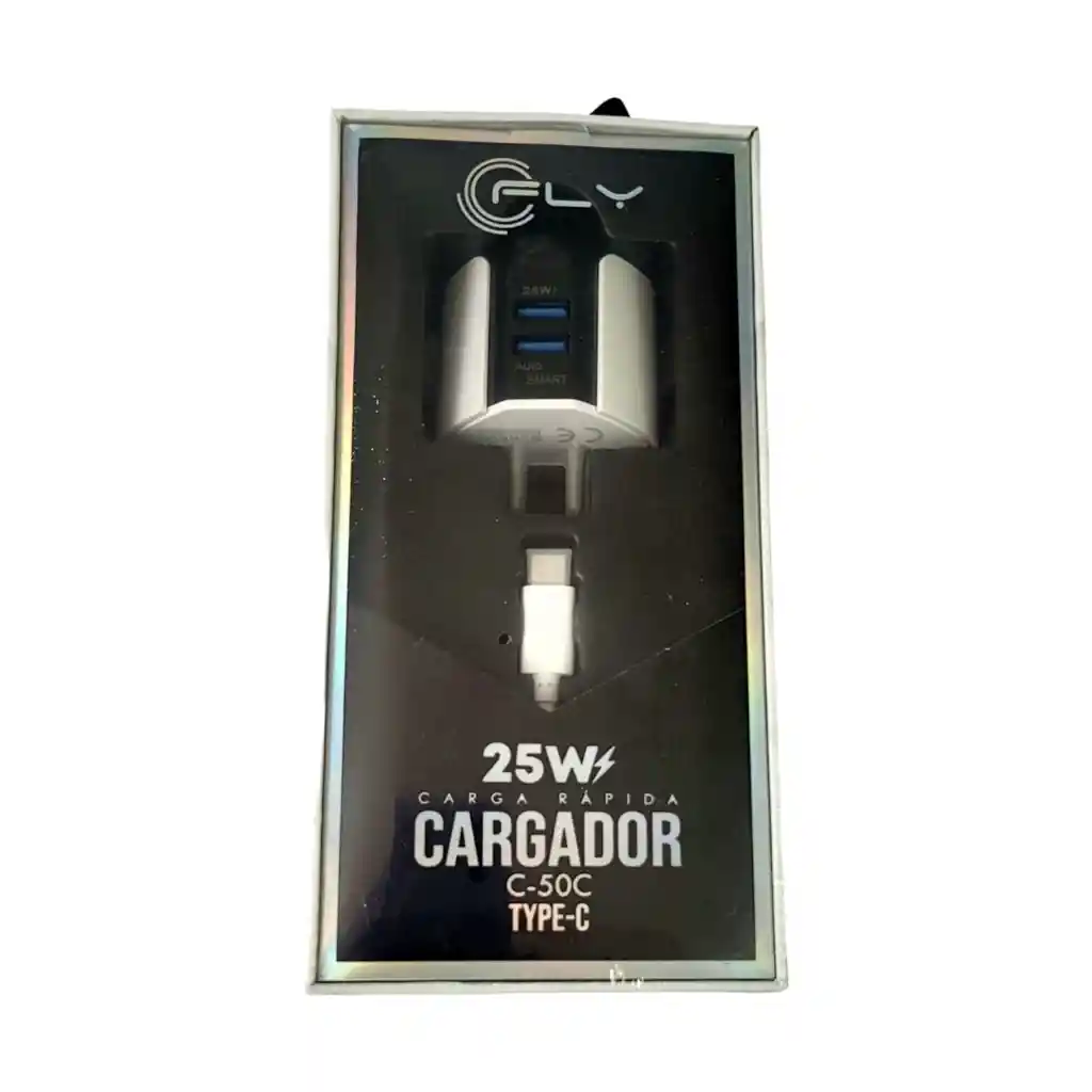 Cargador Completo Tipo C 25w Doble Entrada Usb