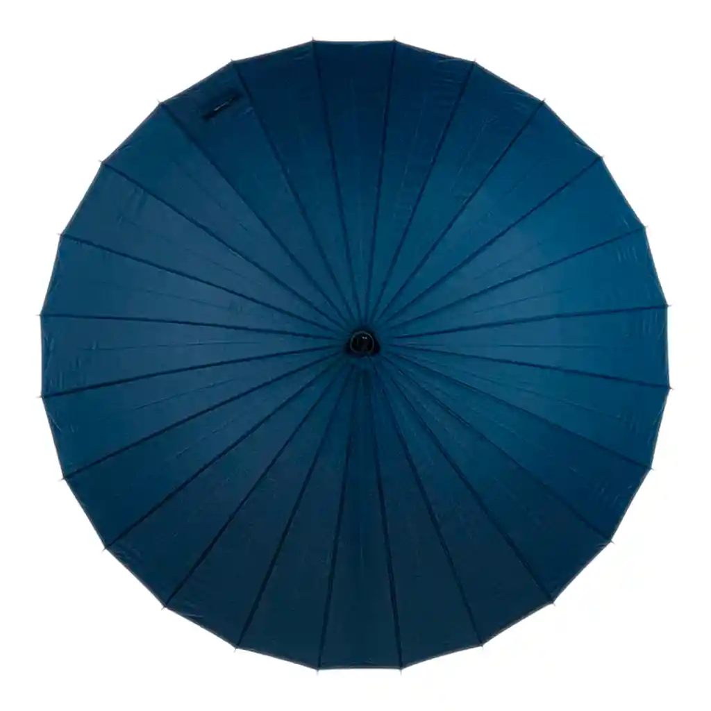 Sombrilla China 24 Varillas Larga Paraguas Manual Filtro Uv - Azul Oscuro