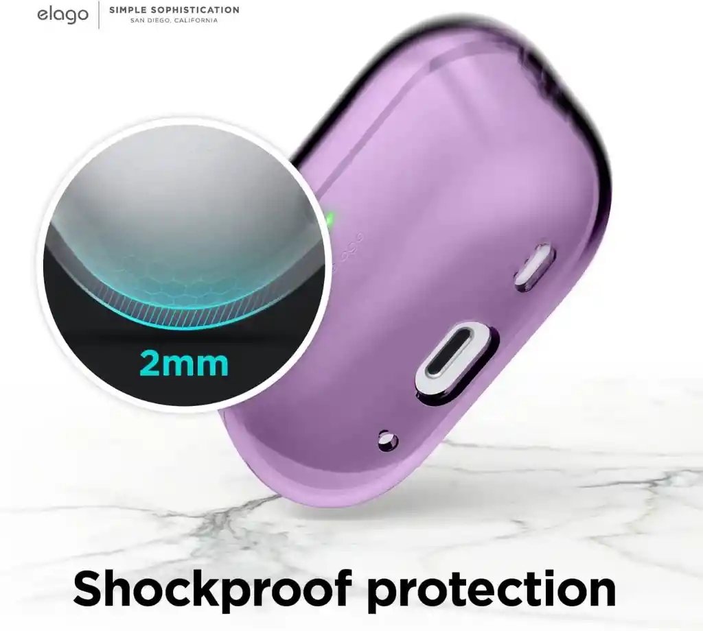 Elago Estuche Para Airpods Pro 2 Elago Clear En Morado