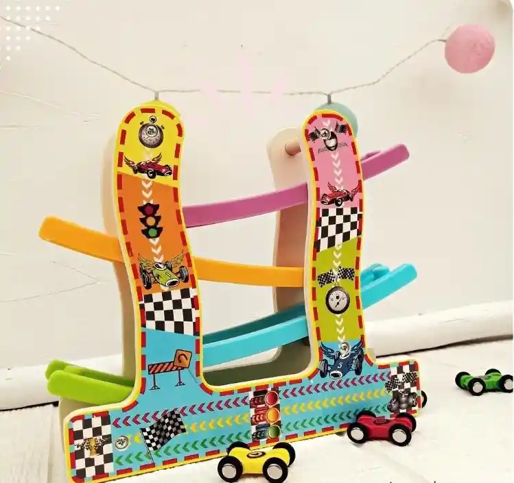 Pista De Autos 4 Niveles Fabricada En Madera