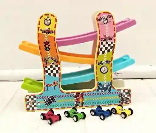 Pista De Autos 4 Niveles Fabricada En Madera