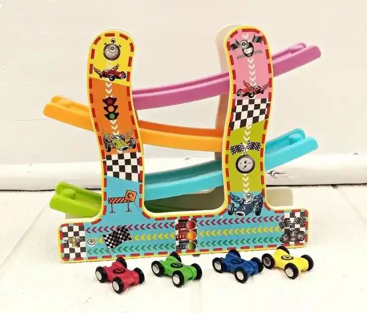 Pista De Autos 4 Niveles Fabricada En Madera