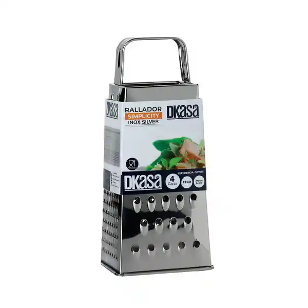 Rallador Acero Inox 4 Caras Mango Acero 21cm