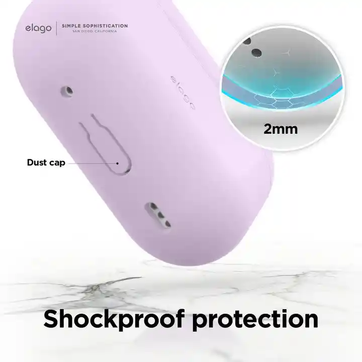 Estuche Para Airpods Pro 2 Con Arnés Silicona Elago Lavanda