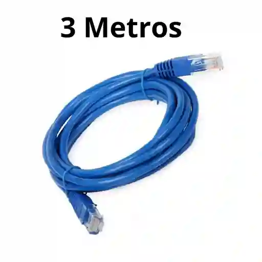 Cable De Red Lan Internet 3 Metros