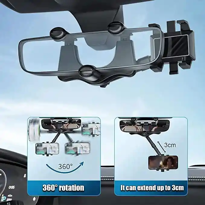 Soporte Holder Para Celular, Retrovisor De Carro