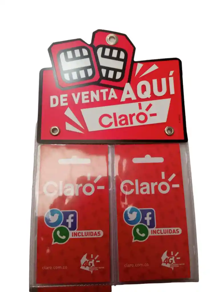 Sim Card De Claro + Paquete Todo Incluido 11000 Para 10 Dias