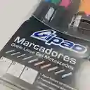 Marcador Metalizado Doble Trazo Gipao