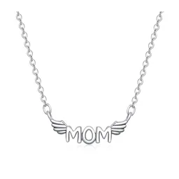 Collar Para Mujer Dije Mamá Mom Fabricado En Plata 925