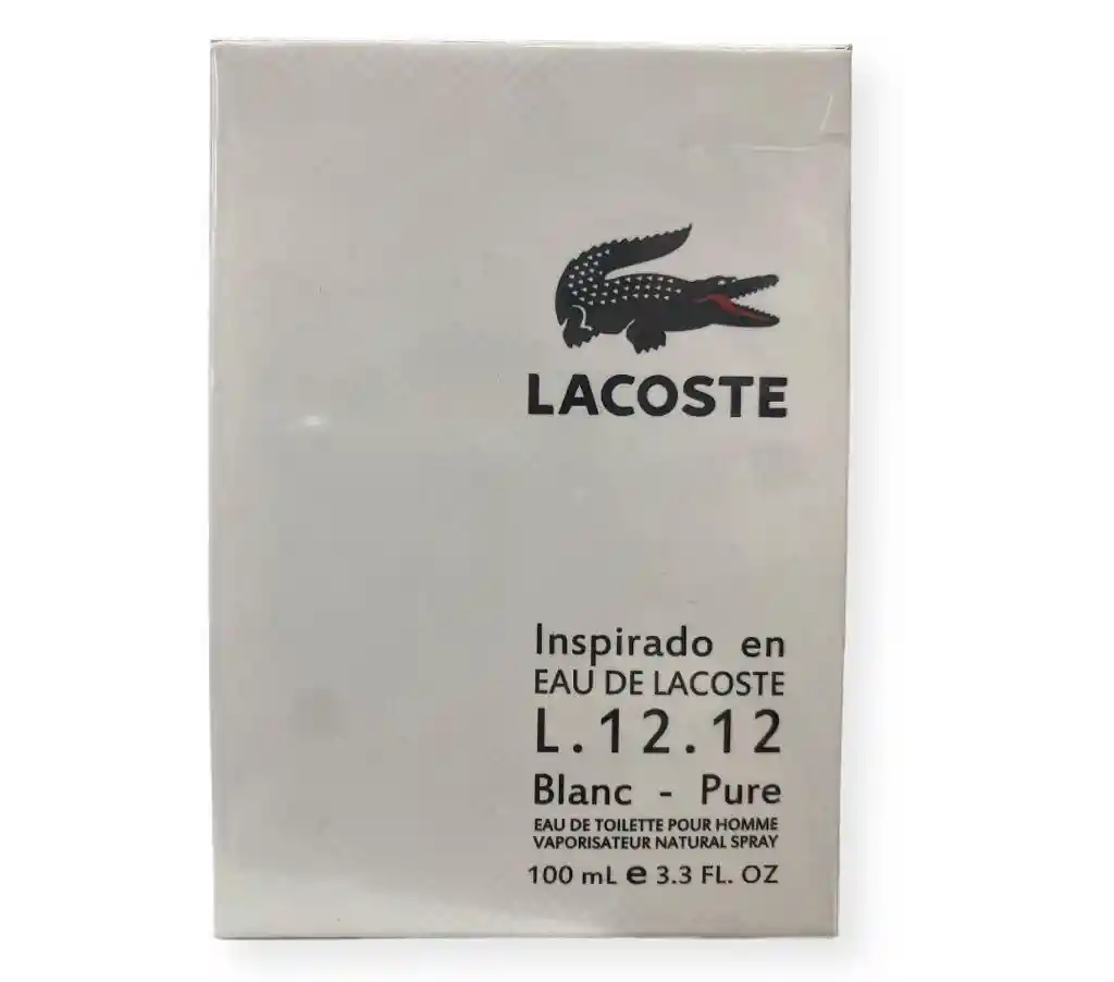 Perfume Lacoste L.12.12 Blanc Hombre Generica Aaa X 100ml